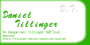 daniel tillinger business card